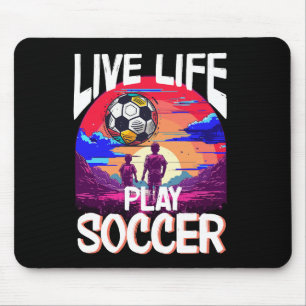 Live Life Play Soccer, Championship Sports Goalie Mouse Mat