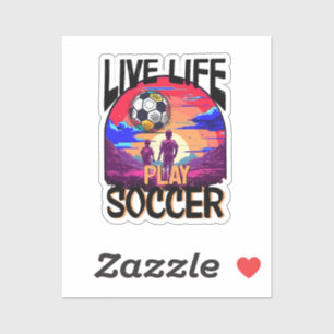 Live Life Play Soccer, Sunset Football Kids