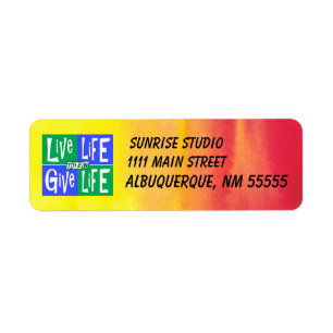 Live Life then Give Life Watercolor