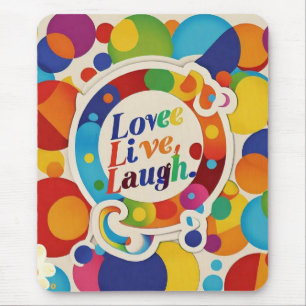 "Live Life with Joyful Spirit" Mouse Mat