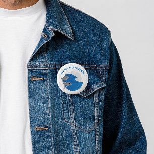 Live Life with PORPOISE 6 Cm Round Badge