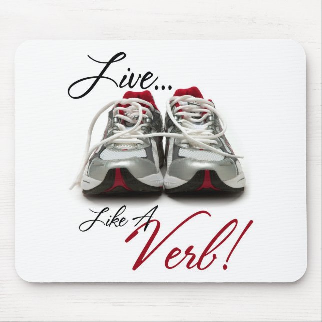 Live Like A Verb Mouse Mat (Front)