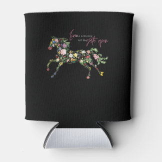 live like someone left  gate open botanical flower can cooler