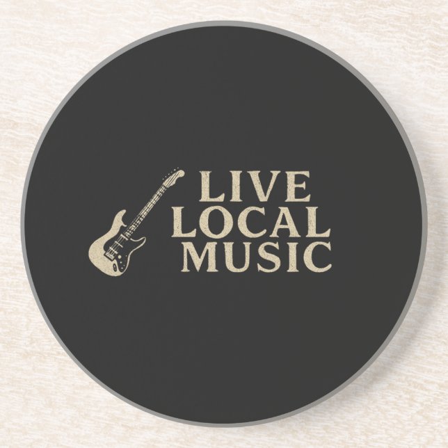 Live Local Music Coozi Coaster (Front)