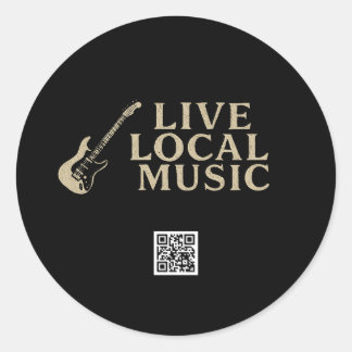 Live Local Music Sticker