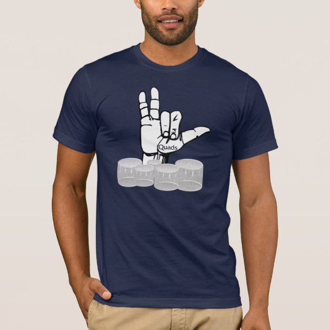Live Long and Play Quads T-Shirt (Front)
