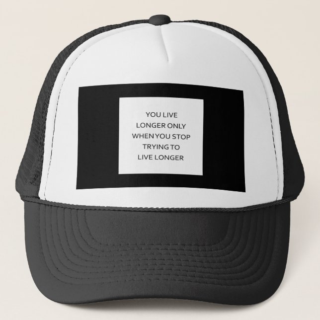 Live Longer by Living Freely Trucker Hat (Front)