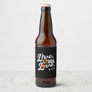 Live Lough Love Basketball Beer Bottle Label