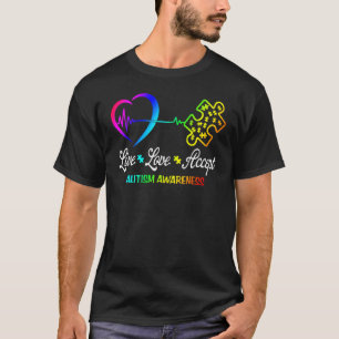 Live Love Accept Autism Awareness 2 T-Shirt