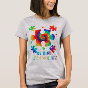 Live Love Accept Autism Awareness Tie Dye Autism M T-Shirt