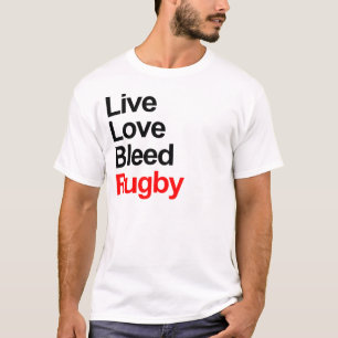 Live Love Bleed Rugby T-Shirt