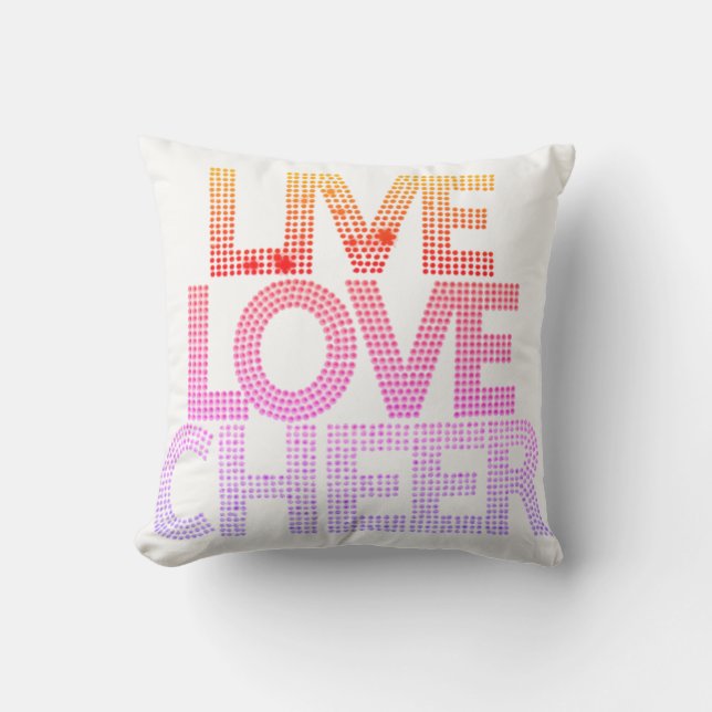 Live Love Cheer - Pillow (Front)