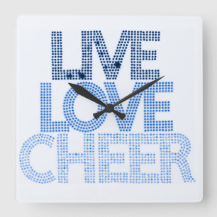 Live Love Cheer - Wall Clock
