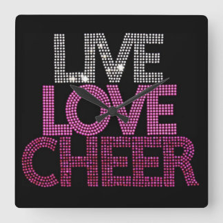 Live Love Cheer - Wall Clock