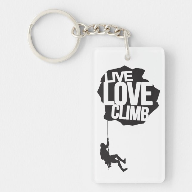 Live Love Climb | Climbing Key Ring (Front)