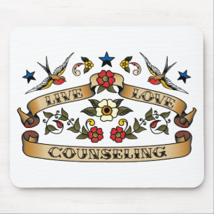 Live Love Counseling Mouse Mat