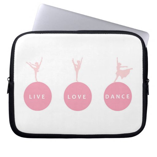 Image of Live Love Dance Ballerinas - Pink - Laptop Sleeve