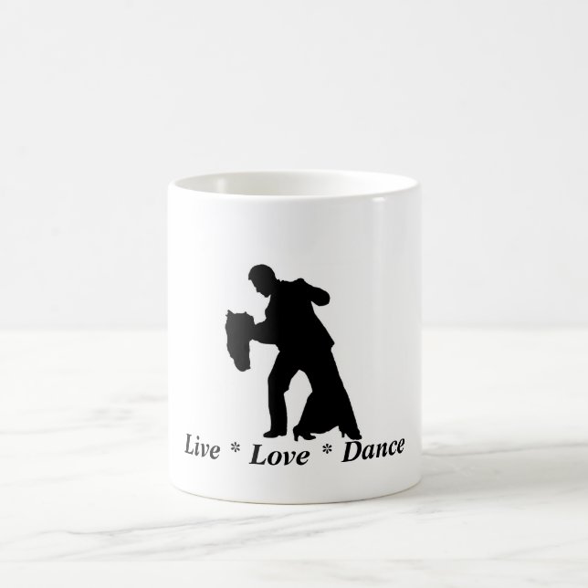 Live, Love, Dance - Ballroom Couple Mug (Center)