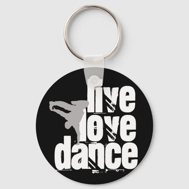 Live, Love, Dance Key Ring (Front)