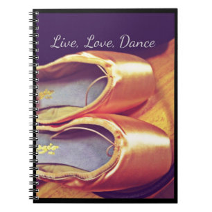 Live, Love, Dance Personalizable Notebook
