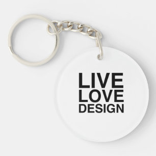 Live Love Design Key Ring