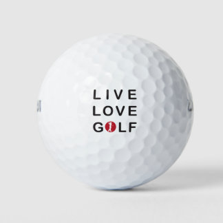 Live, love, golf . design golf balls