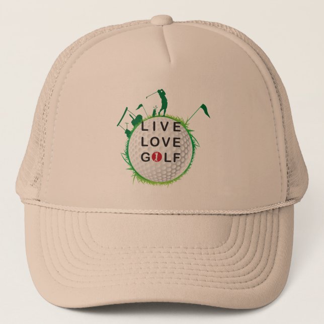 Live, love golf Hat (Front)