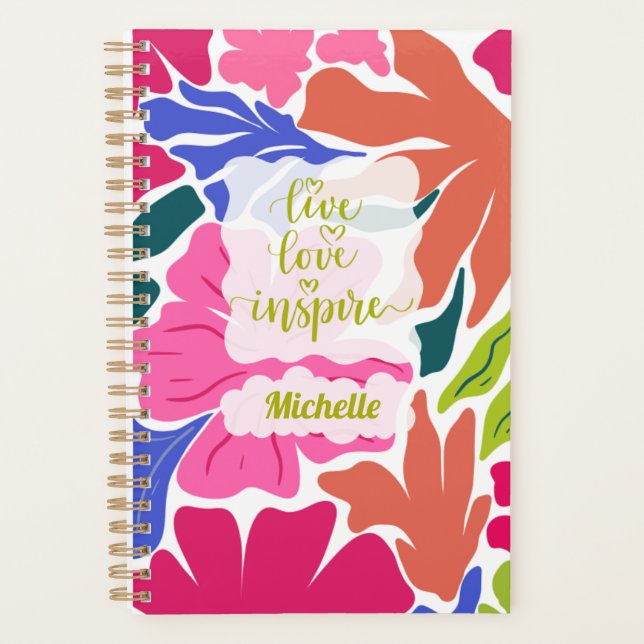 Live, Love, Inspire Motivational Planner (Front)