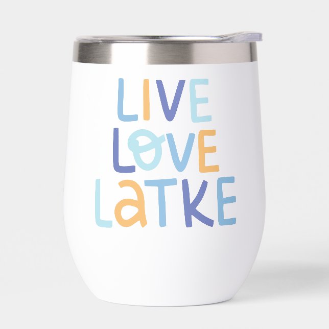 Live Love Latke Hanukkah Design (Left)