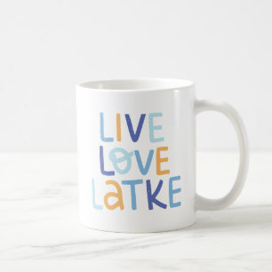 Live Love Latke Hanukkah Design Coffee Mug