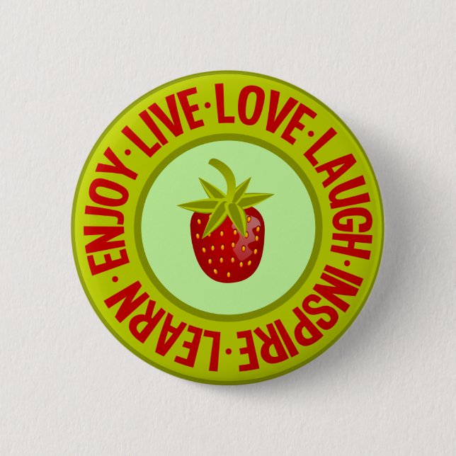 LIVE LOVE LAUGH ... button (Front)