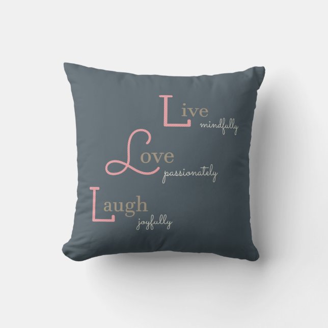 Live Love Laugh Cushion (Front)