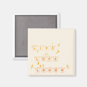 Live Love Laugh Cute Notedry Magnet