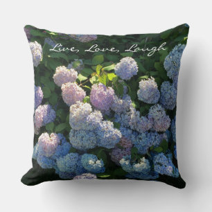 Live Love Laugh Hydrangea Cottage Cushion