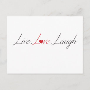 live love laugh items postcard