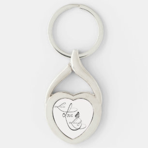 Live Love Laugh Key Ring