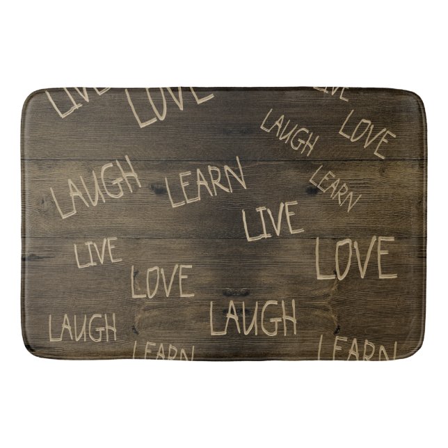 Live, Love, Laugh, Learn Bath Mat (Front)