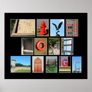 live love laugh picture letters poster