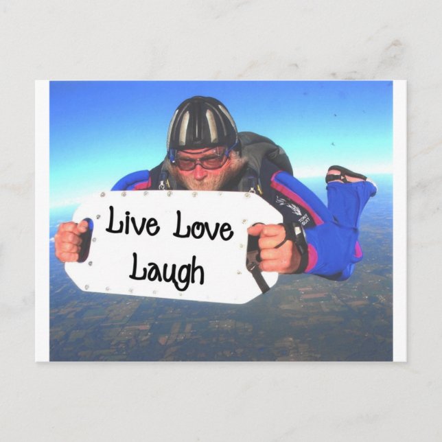 Live Love Laugh Postcard (Front)