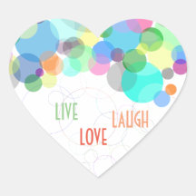 Live Love Laugh stickers gifts notebooks school