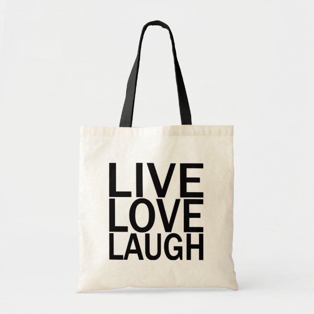 Live Love Laugh totebag Tote Bag (Front)