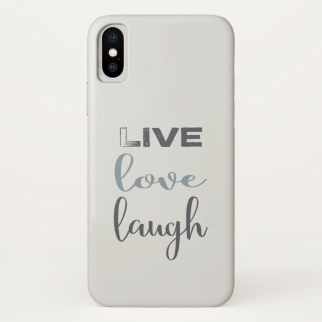 Live Love Laugh Typography Case-Mate iPhone Case (Back)