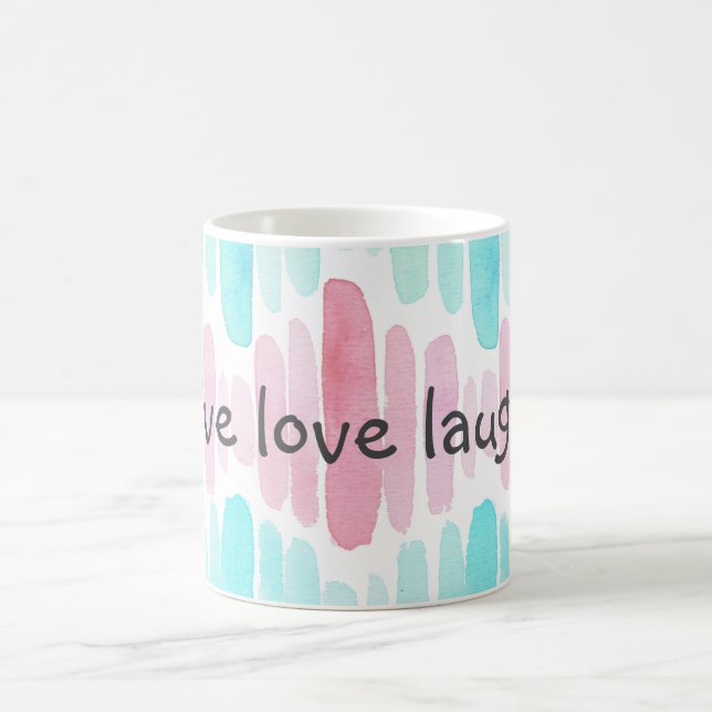 Live Love Laugh Watercolor Mug (Center)