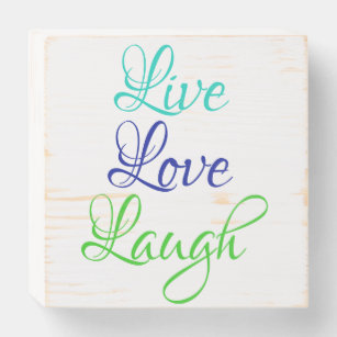 LIVE LOVE LAUGH wooden sign