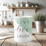 Live Love Laught Positive Motivation Mint Quote Coffee Mug<br><div class="desc">Live Love Laught Positive Motivation Mint Quote</div>