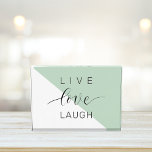 Live Love Laught Positive Motivation Mint Quote Photo Block<br><div class="desc">Live Love Laught Positive Motivation Mint Quote</div>