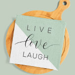 Live Love Laught Positive Motivation Mint Quote Tea Towel<br><div class="desc">Live Love Laught Positive Motivation Mint Quote</div>