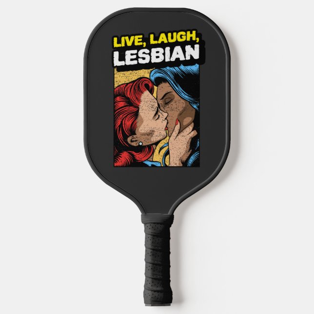 Live Love Lesbian  Pickleball Paddle (Front)