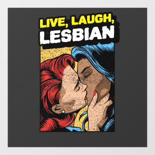 Live Love Lesbian Window Cling