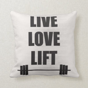 Live, Love, Lift Cushion